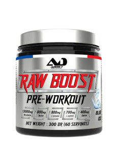 Raw Boost Pre-Workout, Blue Ice - 300g | Addict Sport...