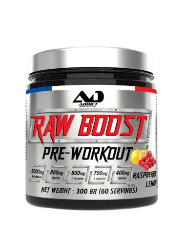 Raw Boost Pre-Workout, Raspberry Lemon - 300g |...