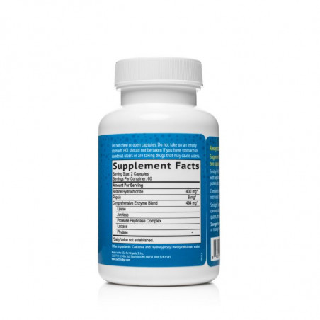 Smidge® HCl + Enzymes (formerly GutZyme® HCl) 120 Capsules