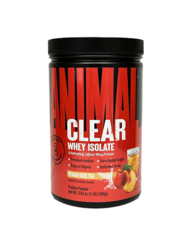 Animal Clear Whey Isolate, Peach Iced Tea -...