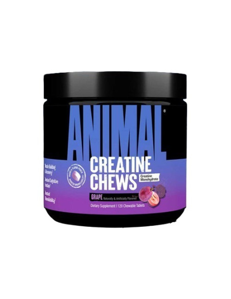 Creatine Chews, Grape - 120 chewable tablets | Animal