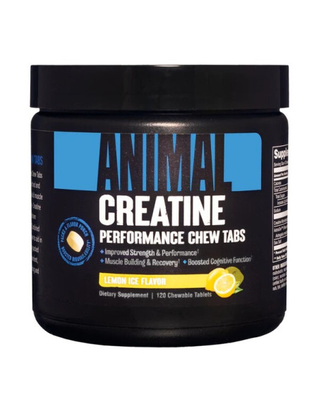 Animal Creatine Chews, Lemon Ice (EAN 039442005533) - 120 chewable tablets | Animal