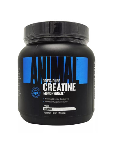 Creatine Powder, Unflavored - 500g | Animal