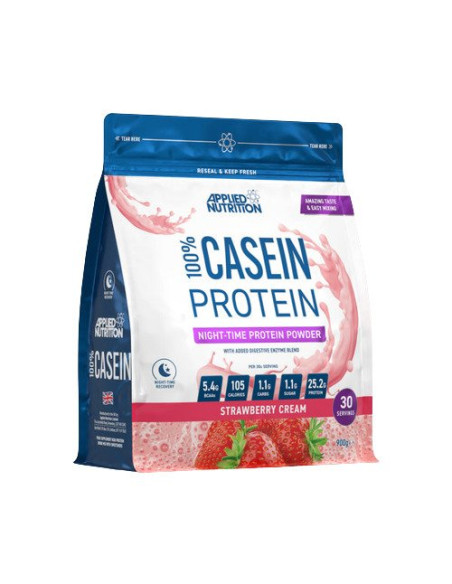 100% Casein Protein, Strawberry Cream - 900g | Applied Nutrition