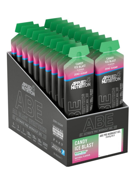 ABE - All Black Everything Gel, Candy Ice Blast - 20 x 60g | Applied Nutrition