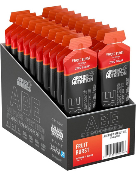 ABE - All Black Everything Gel, Fruit Burst - 20 x 60g | Applied Nutrition