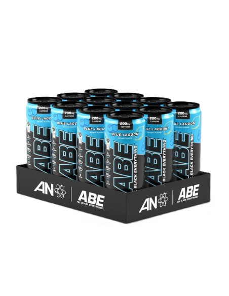 ABE Energy + Performance Cans, Blue Lagoon - 12 x 330 ml. | Applied Nutrition