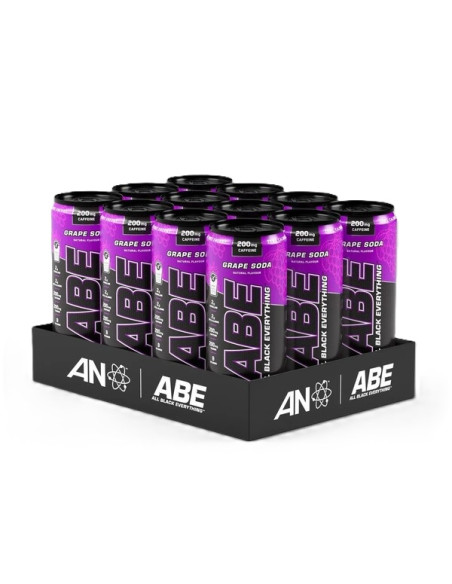 ABE Energy + Performance Cans, Grape Soda - 12 x 330 ml. | Applied Nutrition