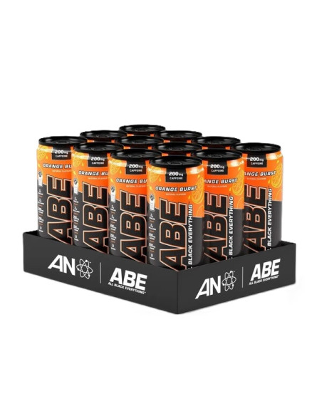 ABE Energy + Performance Cans, Orange Burst - 12 x 330 ml. | Applied Nutrition