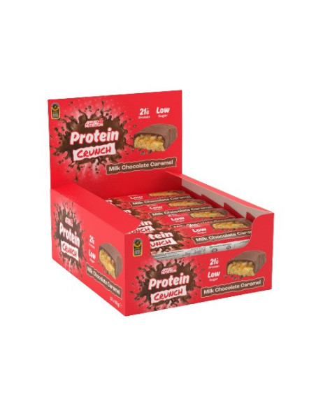 Applied Protein Crunch Bar, Milk Chocolate Caramel - 12 x 62g | Applied Nutrition