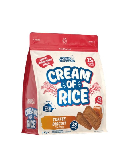 Cream of Rice, Toffee Biscuit - 1000g | Applied Nutrition