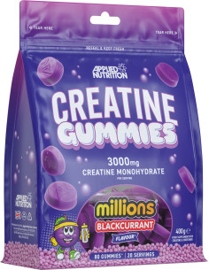 Creatine Gummies, Millions Blackcurrant - 80 gummies |...