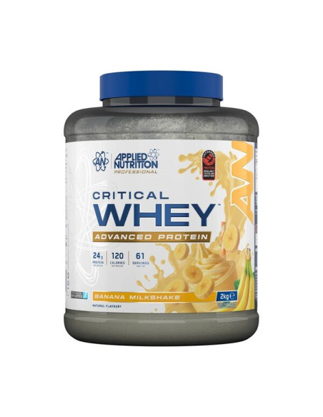 Critical Whey, Banana Milkshake - 2000g | Applied Nutrition