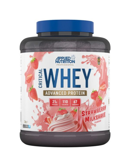 Critical Whey, Strawberry Milkshake - 2000g | Applied Nutrition