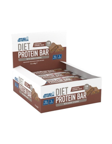 Diet Protein Bar, Chocolate Caramel Crisp - 12 x 45g | Applied Nutrition
