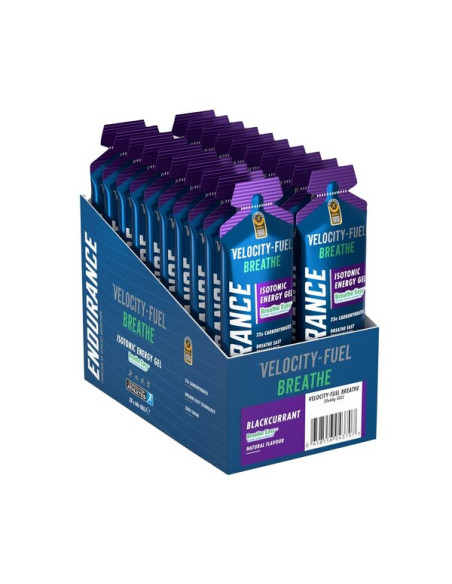 Endurance Breathe Isotonic Energy Gel, Blackcurrant - 20 x 60g | Applied Nutrition