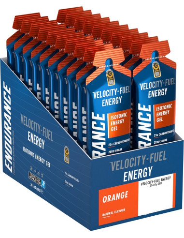 Endurance Energy Isotonic Energy Gel, Orange -...