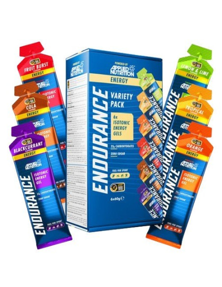 Endurance Isotonic Energy Gel, Variety Pack - 6 x 60g | Applied Nutrition