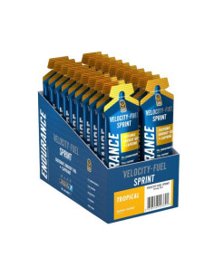 Endurance Sprint Isotonic Energy Gel + Caffeine, Tropical...