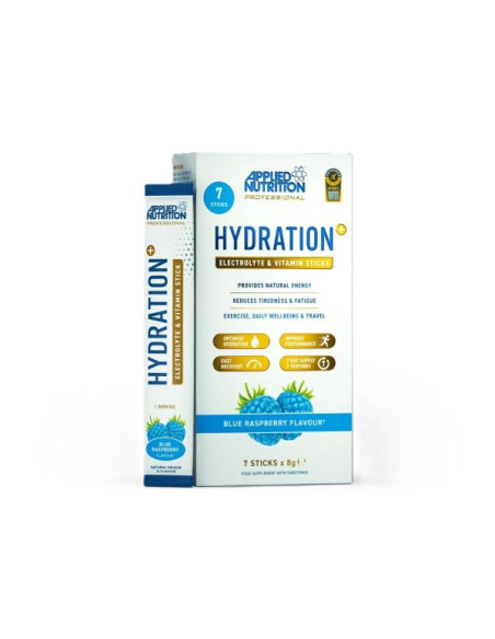 Hydration + Electrolyte & Vitamin Powder Stick Packs, Blue Raspberry - 7 x 8g | Applied Nutrition