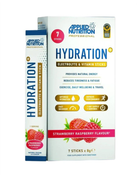 Hydration + Electrolyte & Vitamin Powder Stick Packs, Strawberry Raspberry - 7 x 8g | Applied Nutrition