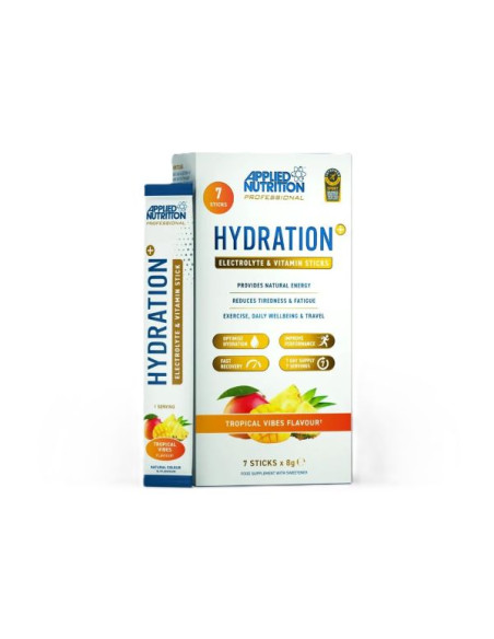 Hydration + Electrolyte & Vitamin Powder Stick Packs, Tropical Vibes - 7 x 8g | Applied Nutrition