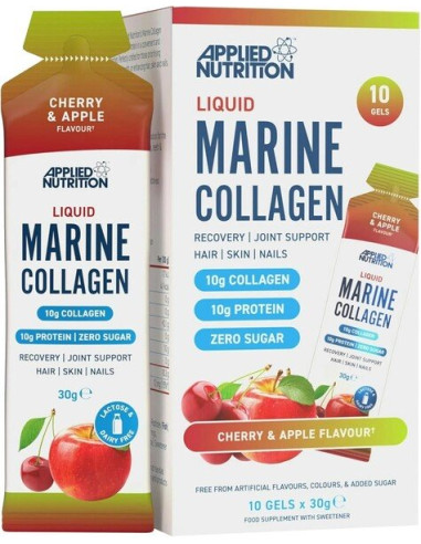 Liquid Marine Collagen, Cherry & Apple - 10 x...