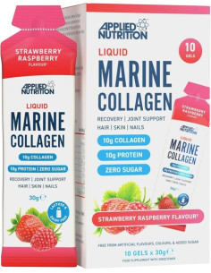 Liquid Marine Collagen, Strawberry Raspberry - 10 x 30g |...