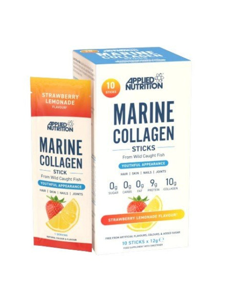 Marine Collagen Sticks, Strawberry Lemonade - 10 x 12g | Applied Nutrition