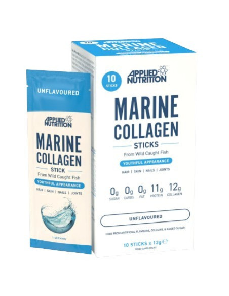 Marine Collagen Sticks, Unflavoured - 10 x 12g | Applied Nutrition