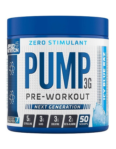 Pump 3G Pre-Workout (Zero Stimulant), Icy Blue...