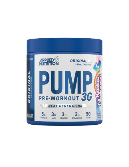 Pump 3G Pre-Workout, Rainbow Unicorn - 375g  | Applied Nutrition