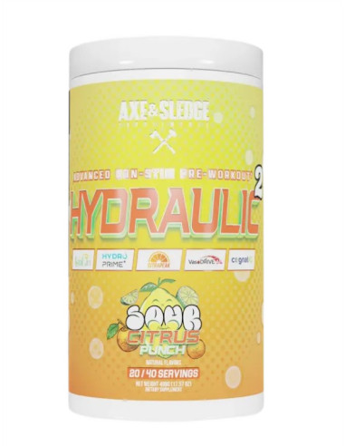 Hydraulic V2 Non-Stim Pre-Workout, Sour Citrus...