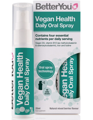 Vegan Health Oral Spray - 25 ml. | BetterYou
