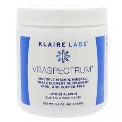 VitaSpectrum® Powder - Citrus Flavour - 5.8 oz (165 g) - Klaire Labs