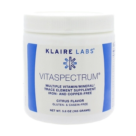 VitaSpectrum® Powder - Citrus Flavour - 5.8 oz (165 g) - Klaire Labs