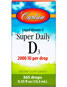 Super Daily D3, 2000 IU - 10 ml. | Carlson Labs