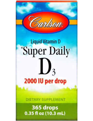 Super Daily D3, 2000 IU - 10 ml. | Carlson Labs