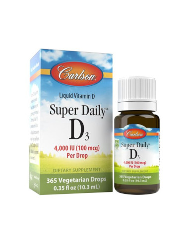Super Daily D3, 4000 IU - 10 ml. | Carlson Labs