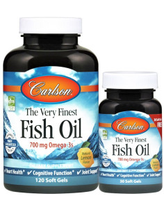 The Very Finest Fish Oil - 700mg Omega-3s, Natural Orange...