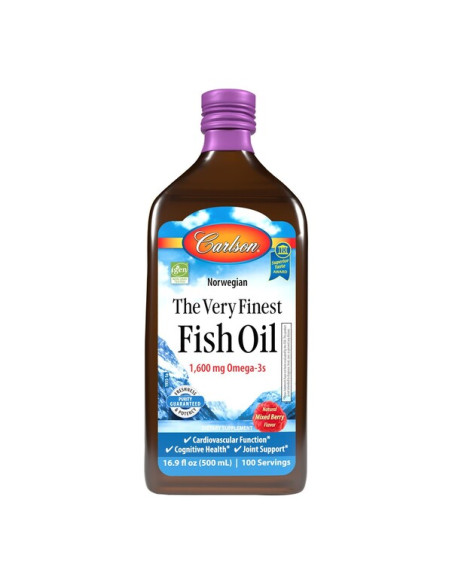 The Very Finest Fish Oil, Mixed Berry - 500 ml. | Carlson Labs