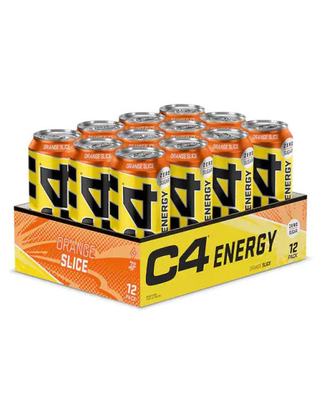 C4 Explosive Energy Drink, Orange Slice - 12 x 500 ml. | Cellucor
