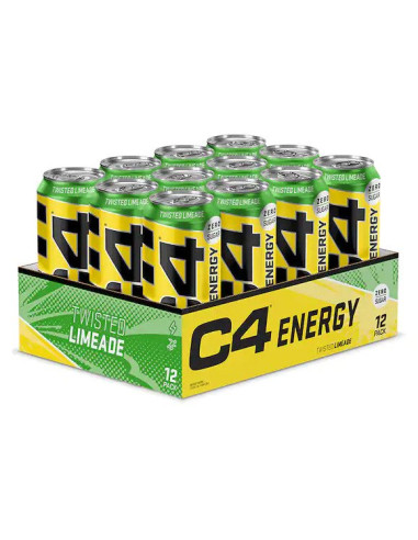 C4 Explosive Energy Drink, Twisted Limeade - 12...