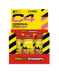 C4 Original Pre-Workout Shot, Millions Strawberry - 12 x...