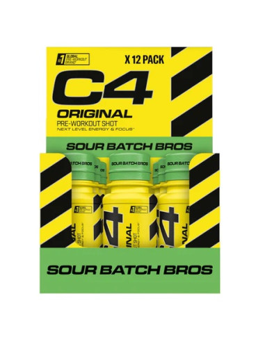 C4 Original Pre-Workout Shot, Sour Batch Bros -...