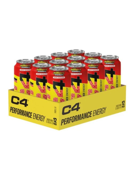 C4 Performance Energy, Millions Strawberry - 12 x 500 ml. | Cellucor