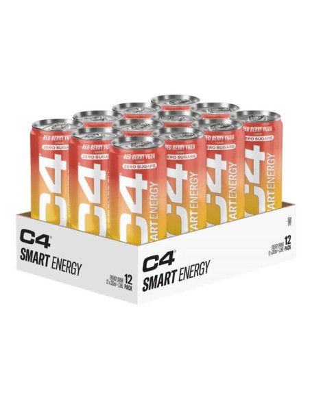 C4 Smart Energy, Red Berry Yuzu - 12 x 330 ml. | Cellucor