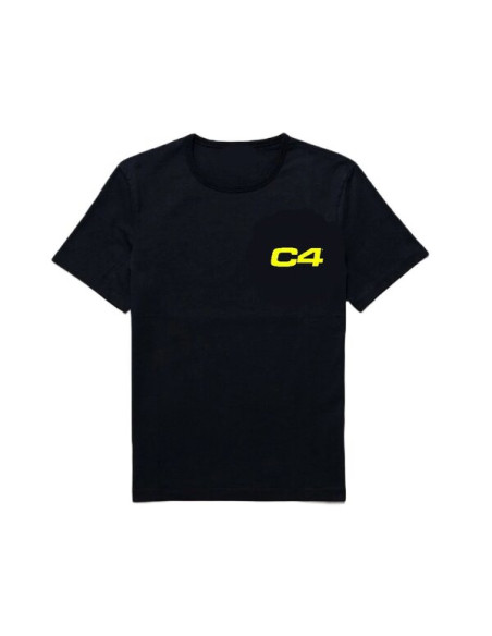 C4 T-Shirt, Black & Yellow Logo - Large | Cellucor