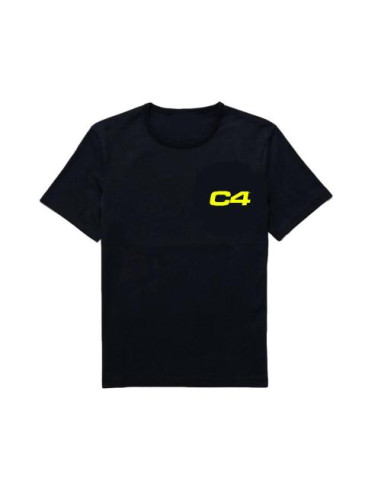 C4 T-Shirt, Black & Yellow Logo - X-Large |...