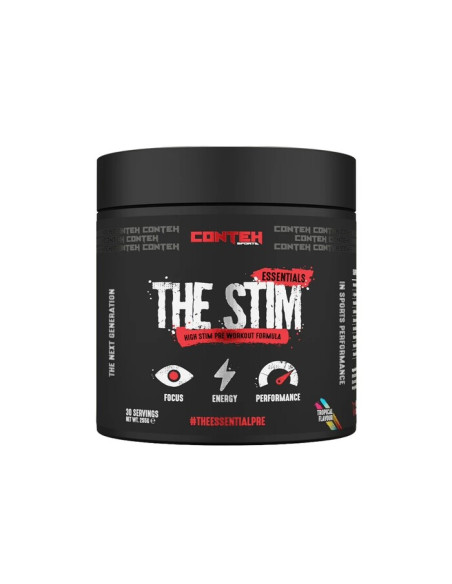 The Stim Pre-Workout, Tropical Flavour - 255g | Conteh Sports